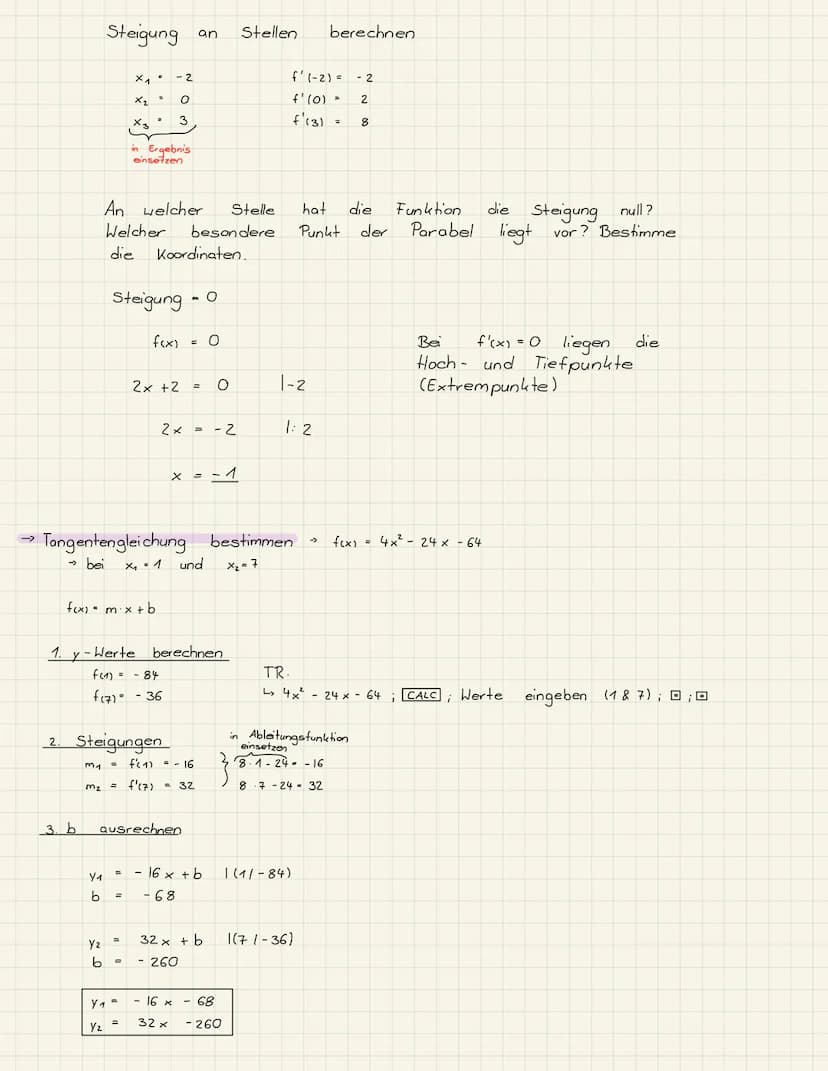 Ganzrationale Funktionen
-> Verlauf bestimmen
f(x) = ax^
a> o
a <o
n ist gerade n ist ungerade
V
f
Man schreibt den Verlauf als Grenzwert
(l