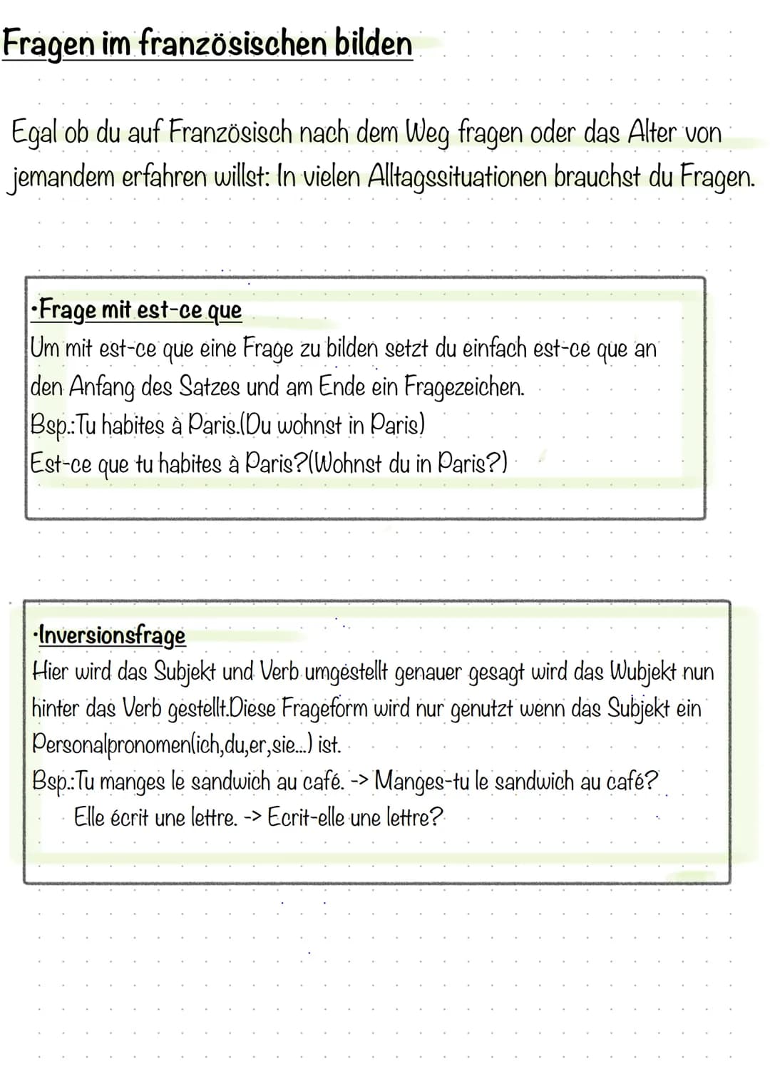 Fragen im französischen bilden
Egal ob du auf Französisch nach dem Weg fragen oder das Alter von
jemandem erfahren willst: In vielen Alltags
