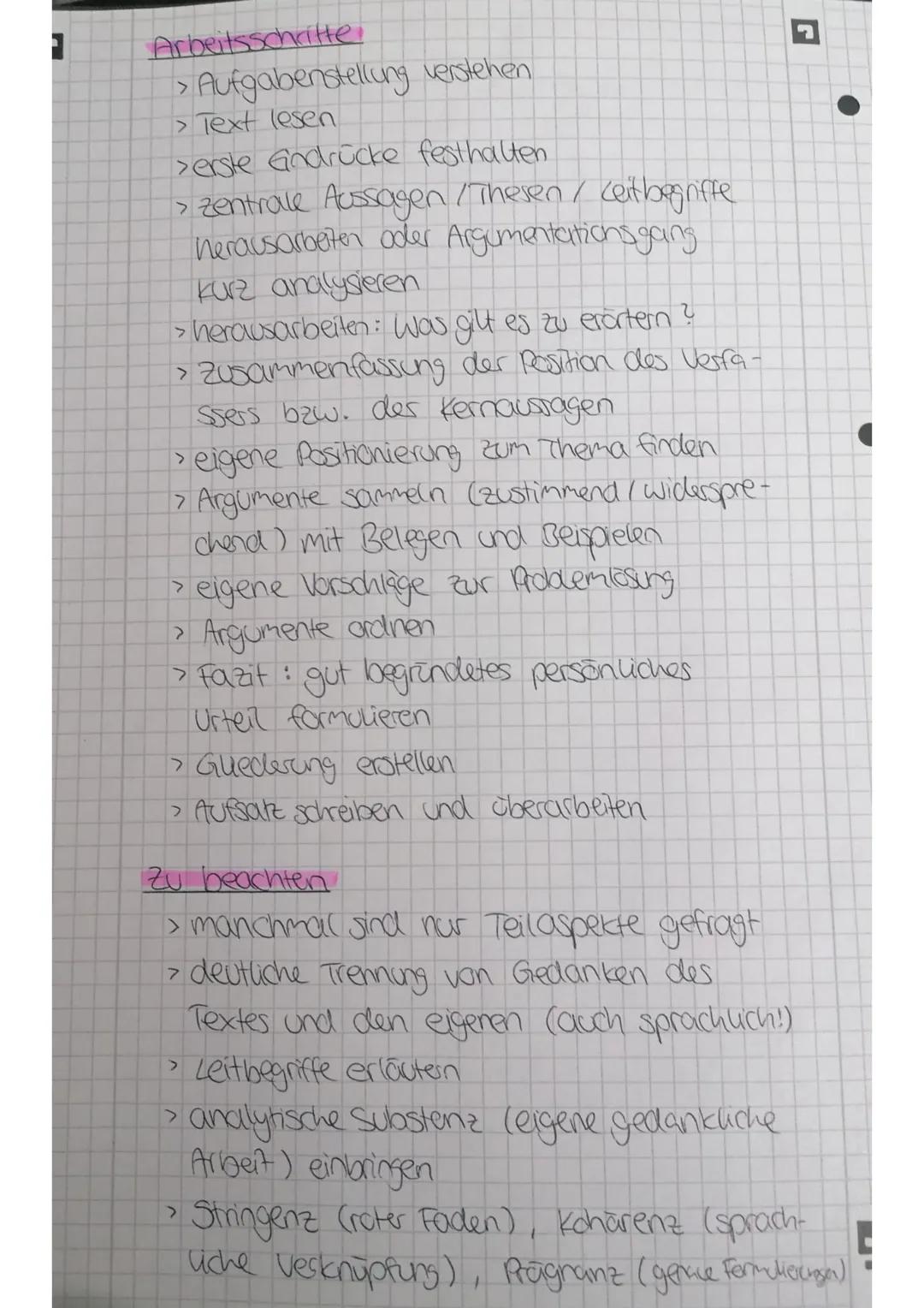 ### B-Analyse eines pragmatischen Textes
> Schwerpunkt Analyse: genave Untersuchung
der Argumentationsinhalte in ihrer geglie-
derten Abfolg