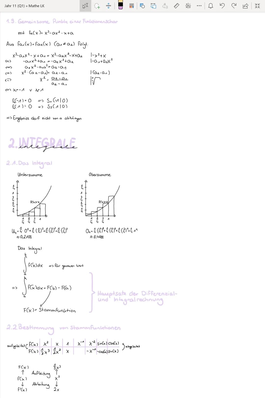 Jahr 11 (Q1) >> Mathe LK
Potenzregel:
f(x)=x"
F'(x)=x^-^
2. B. f(x)= x³
f'(x)=3x³-1
= 3x²
NEW
alysis
1. EIGENSCHAFTEN Ganzzationales Funktio