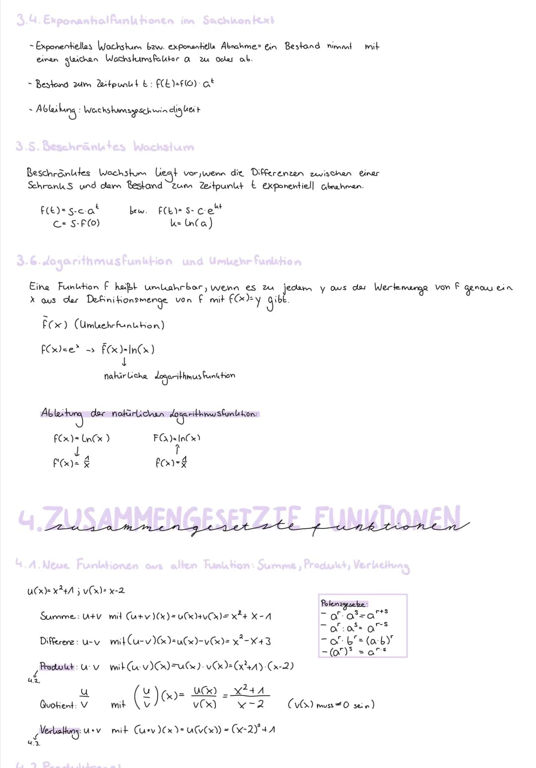 Jahr 11 (Q1) >> Mathe LK
Potenzregel:
f(x)=x"
F'(x)=x^-^
2. B. f(x)= x³
f'(x)=3x³-1
= 3x²
NEW
alysis
1. EIGENSCHAFTEN Ganzzationales Funktio