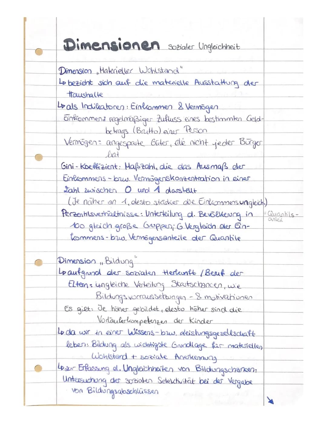 Soziale Ungleichheit
Lo Definition: Soziale Ungleichheit.
dauerhaft
ungleiche Verteilung von Ressourcen, die
im Rahmen einer Gesellschaft al