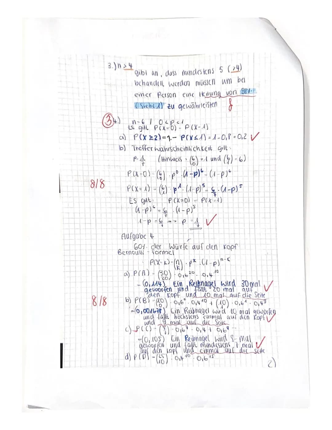 Math 1 (Ska) gA
2. Semester
NAME:
0,35+
0,30-
0,25-
0,20-
0,15-
0,10-
0,05-
0,00-
Mathematik - Überprüfung
Aufgabe 1:
Die Zufallsvariable X 
