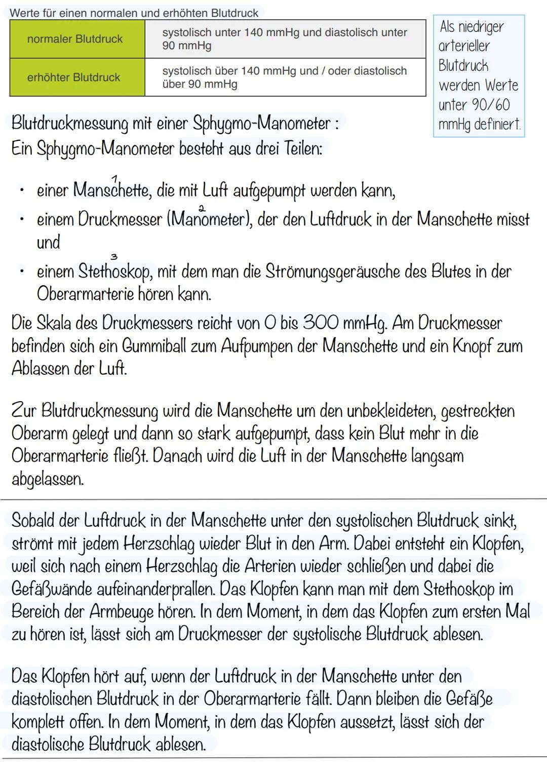 Blutdruck Blutdruck messen
Was ist der Blutdruck ?
Das Herz versorgt die Organe und Gewebe im Körper mit Blut: Mit jedem
Herzschlag zieht si