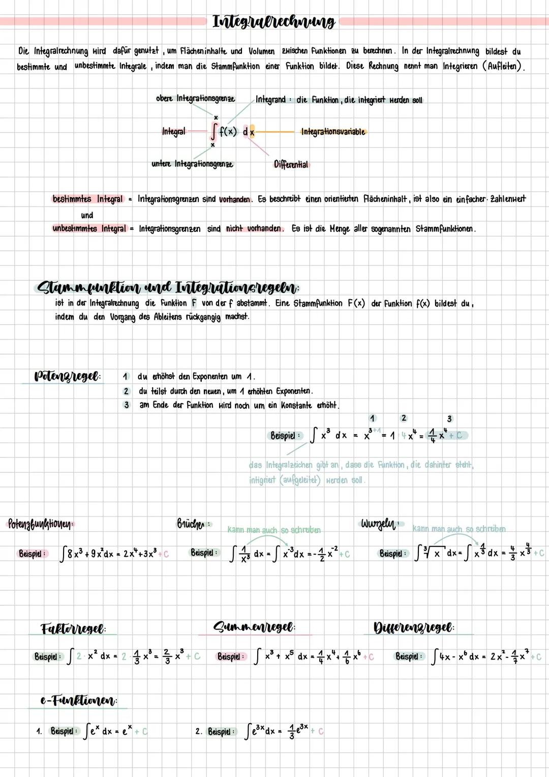 Integralrechnung 