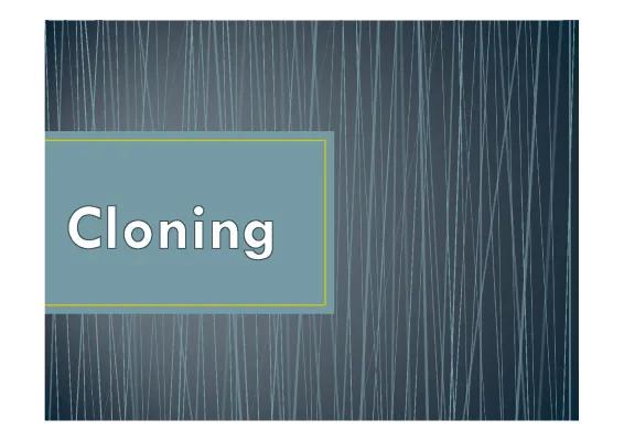 Know Cloning thumbnail