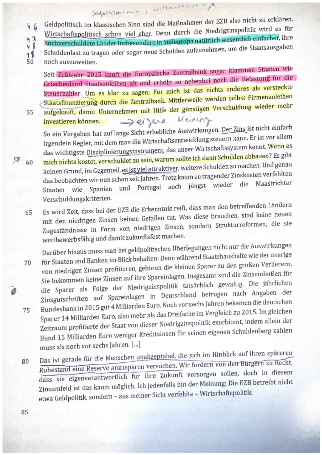 # Zweite Klausur

im Leistungskurs Sozialwissenschaften

am 1. Dezember 2021

Thema: Expansive Geldpolitik als Mittel der Wahl? Die EZB-Geld