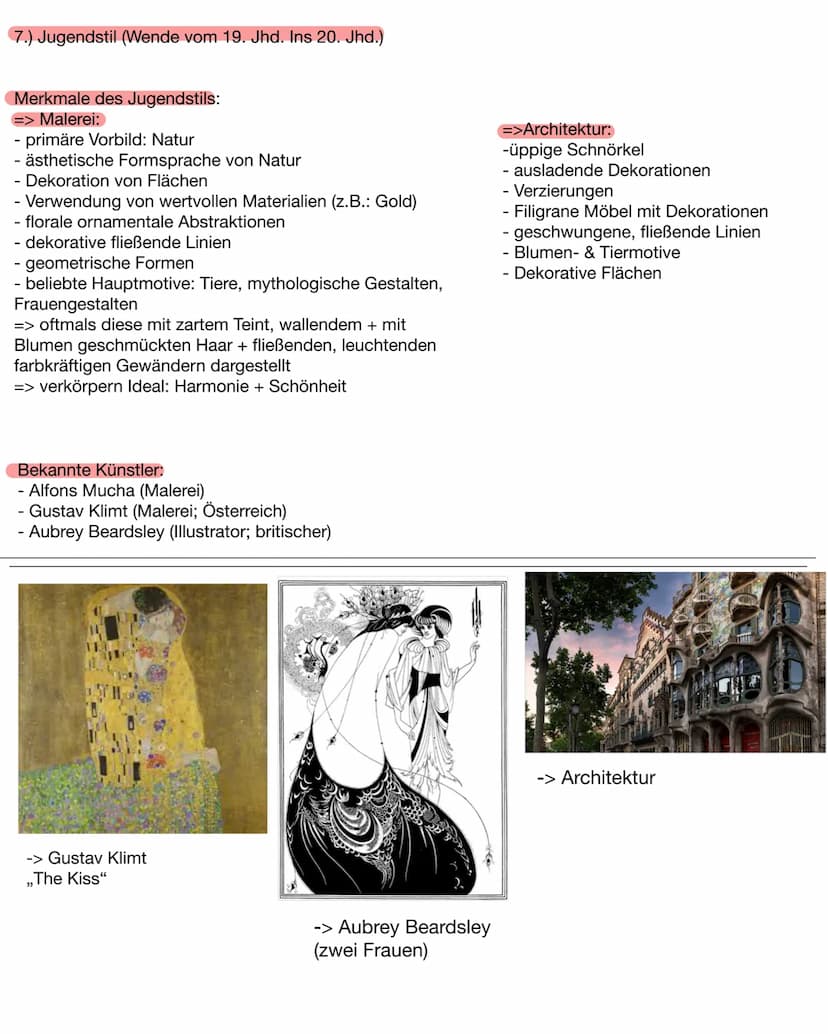 Kunst - Lernzettel:
-> Thema: einzelnen Epochen kennen + Maltechnik, Merkmale, bekannte Künstler
1.) Klassizismus (1770-1840)
Merkmale des K