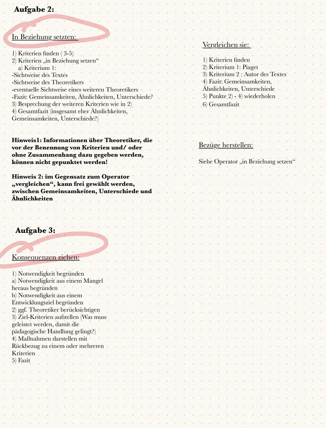 Klausurvorbereitung
Aufgabe 2:
Mögliche Operatoren:
-Vergleichen sie...
-In Beziehung setzten...
-Bezüge herstellen
-Ordnen sie ein
-Erläute
