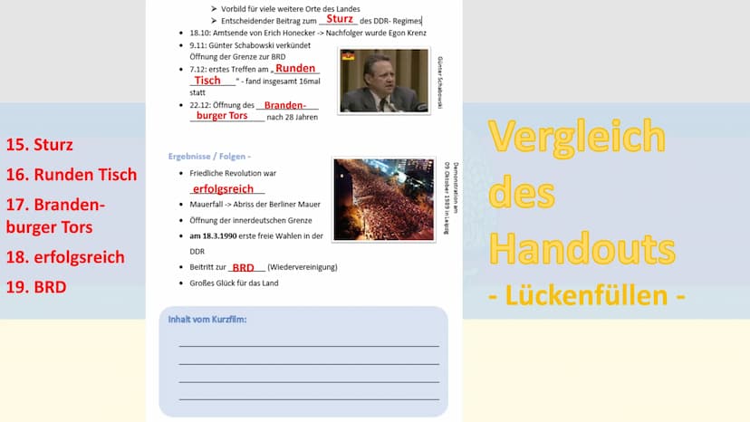 Die friedliche Revolution
1989
ALL
MAVER DROI
JAY
NO (0)
Gliederung
1. Ursachen
2. Verlauf +
Quellenarbeit
3. Ergebnisse/
Folgen
4. Quellen
