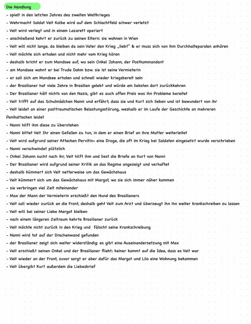 Abitur 2022 Lernzettel
Unter der Drachenwand
- Arno Geiger (Autor)
- Charaktere:
- Veit Kolbe (Hauptprotagonist)
seit seinem Abitur 1939 als