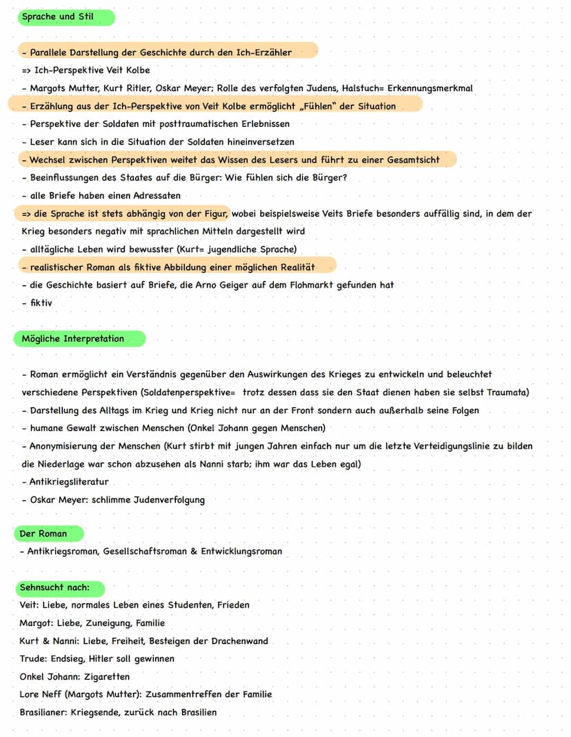 Abitur 2022 Lernzettel
Unter der Drachenwand
- Arno Geiger (Autor)
- Charaktere:
- Veit Kolbe (Hauptprotagonist)
seit seinem Abitur 1939 als