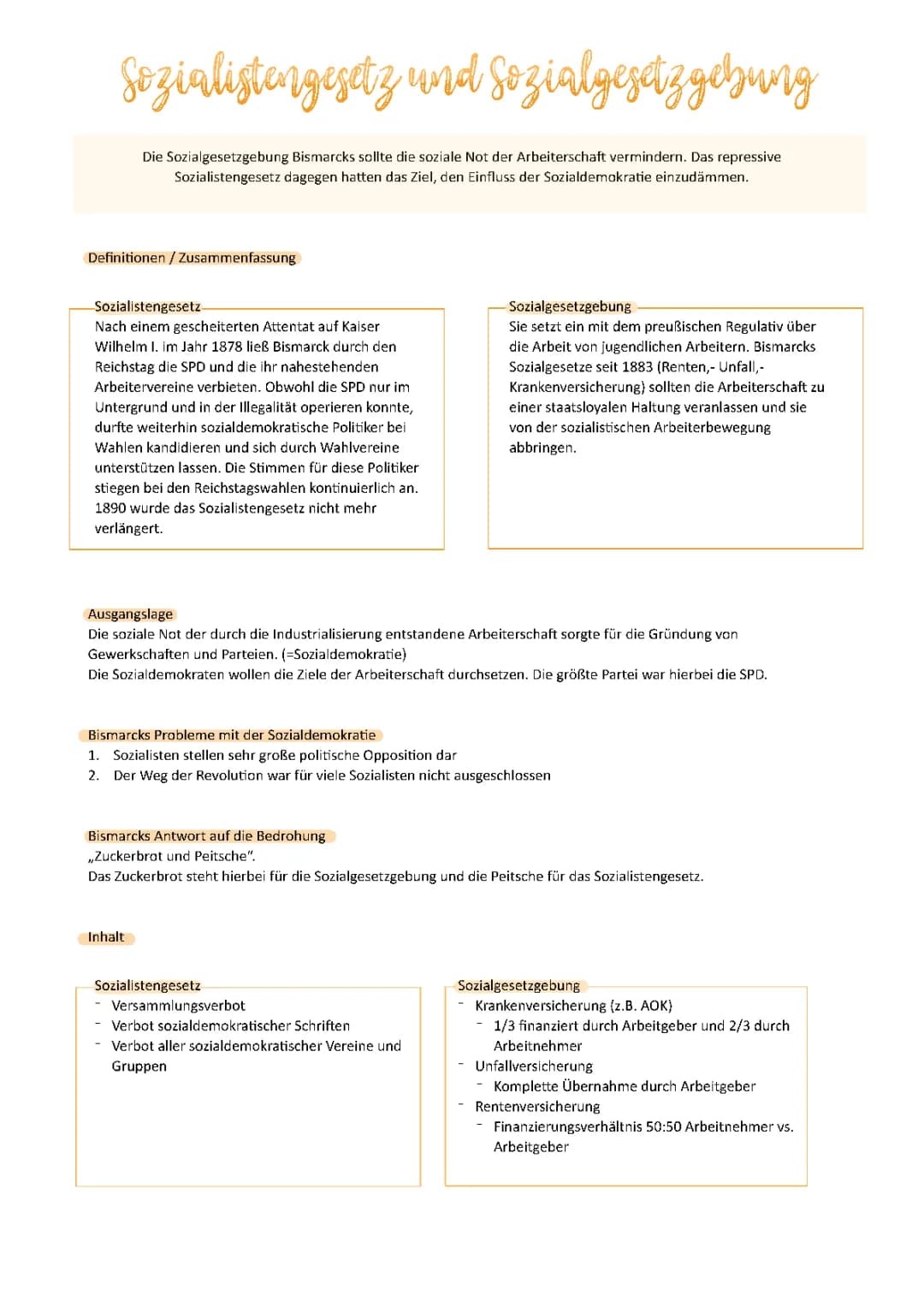  Sozialistengesetz und   Sozialgesetzgebung 