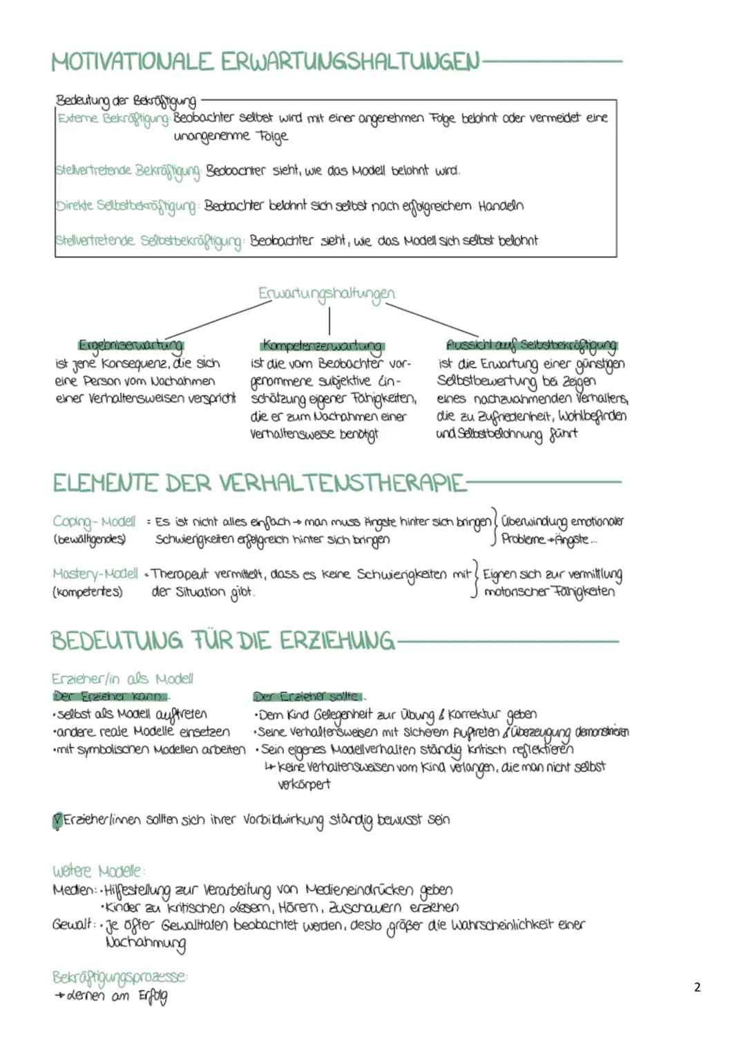 KOGNITIVISMUS noch A Bonduran
KOGNITIVISTISCHES BILD VOM MENSCHEN
A.
Das Erlernen von Erlebens- und Verhaltensweisen funktioniert durch das 