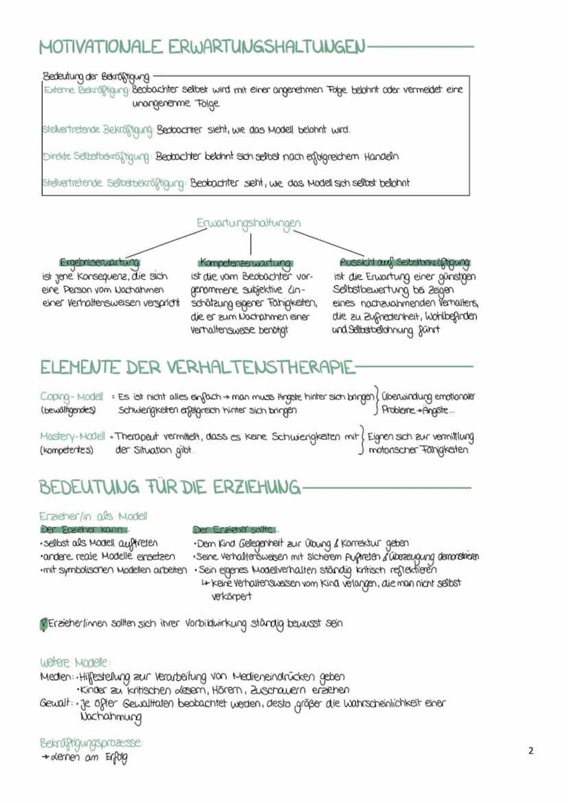 KOGNITIVISMUS noch A Bonduran
KOGNITIVISTISCHES BILD VOM MENSCHEN
A.
Das Erlernen von Erlebens- und Verhaltensweisen funktioniert durch das 