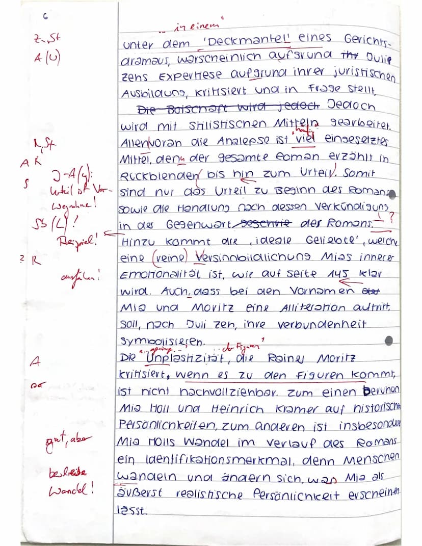 5
10
15
20
25
30
35
J1 - Deutsch Leistungsfach: Klausur Nr. 2 20.12.202
Erörterung eines literarischen Textes
Thema Juli Zeh: Corpus Delicti