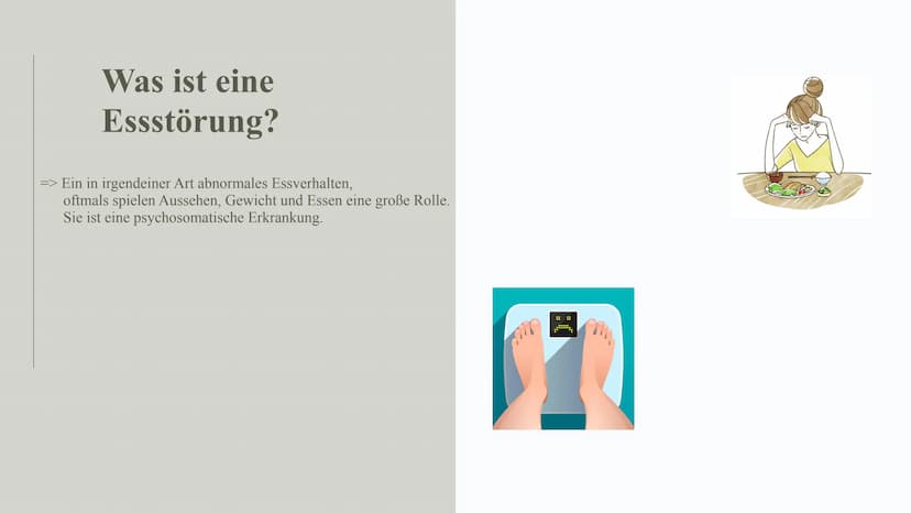 26.01.2022
Essstörungen
& ihre Auswirkungen
Leonie Eisenhut 2
E
1
3
@meandmyed art
Gliederung
01. Definition
02. Auslöser
03. Übersicht
04.
