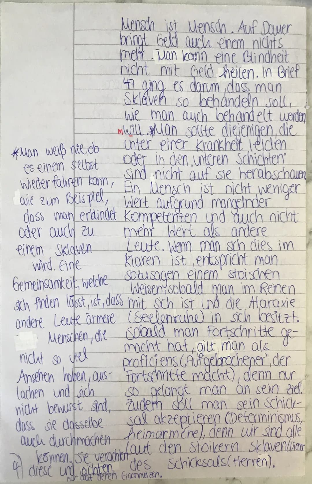 I.) 2. Lateinklausur (Q1):
Seneca grüßt seinen Freund Lucilius.
Ich erzänte dir eine und aubliche
Sache, aber eine wahre Meine Freundin
weiß