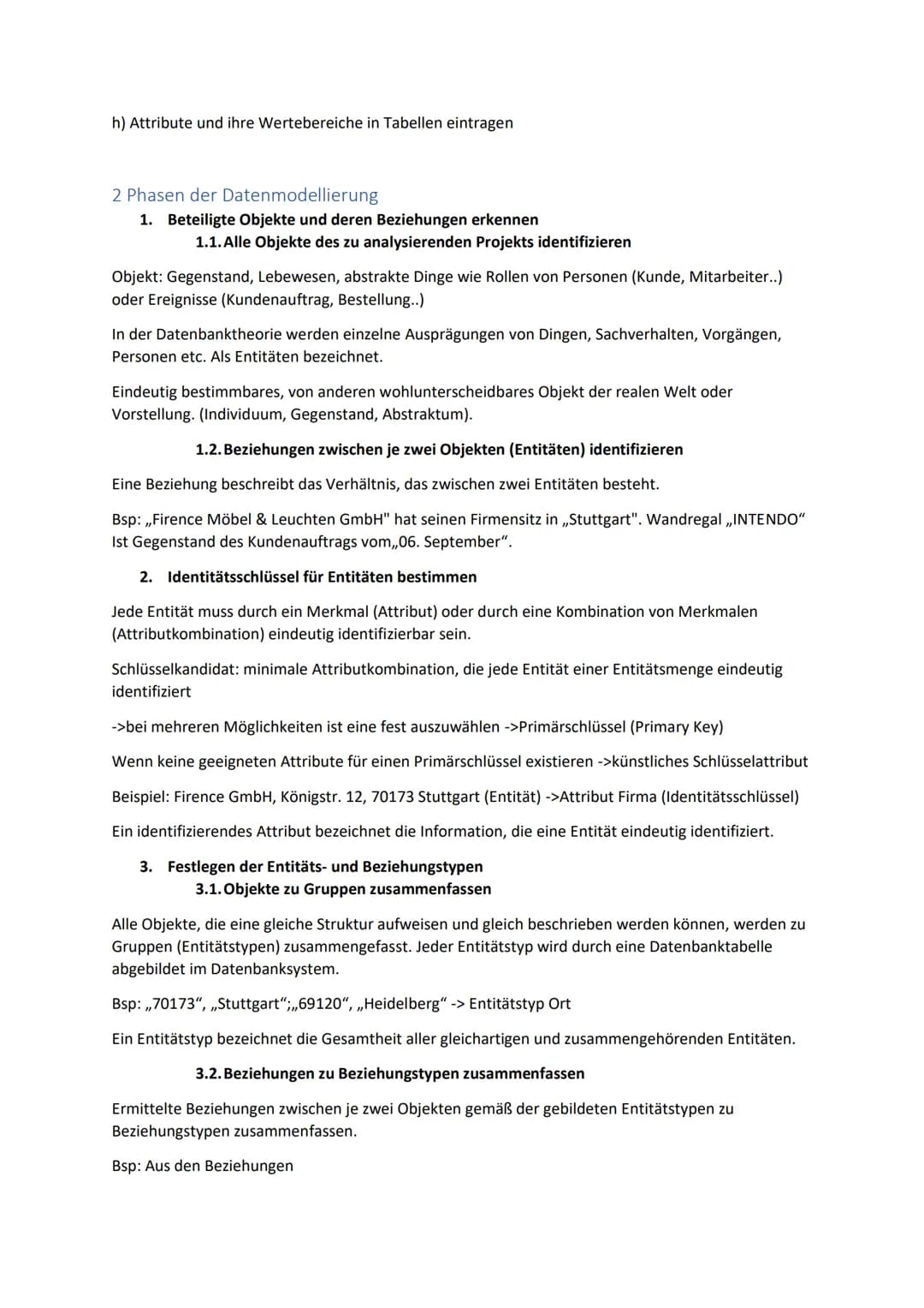 Datenbankdesign - ERM
1 Datenmodellierung
Ziel:
• feste, allgemeingültige Regeln schaffen, nach denen Informatiksysteme aufgebaut werden kön