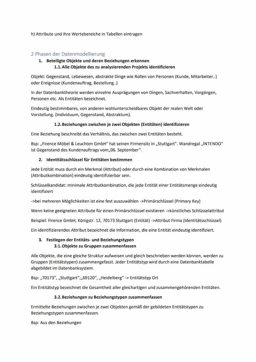 Datenbankdesign - ERM
1 Datenmodellierung
Ziel:
• feste, allgemeingültige Regeln schaffen, nach denen Informatiksysteme aufgebaut werden kön