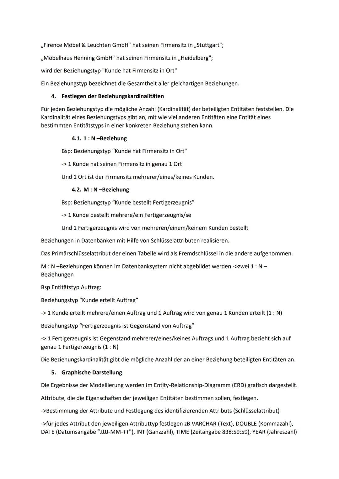 Datenbankdesign - ERM
1 Datenmodellierung
Ziel:
• feste, allgemeingültige Regeln schaffen, nach denen Informatiksysteme aufgebaut werden kön