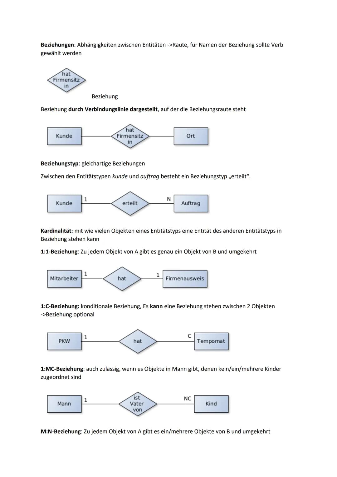 Datenbankdesign - ERM
1 Datenmodellierung
Ziel:
• feste, allgemeingültige Regeln schaffen, nach denen Informatiksysteme aufgebaut werden kön