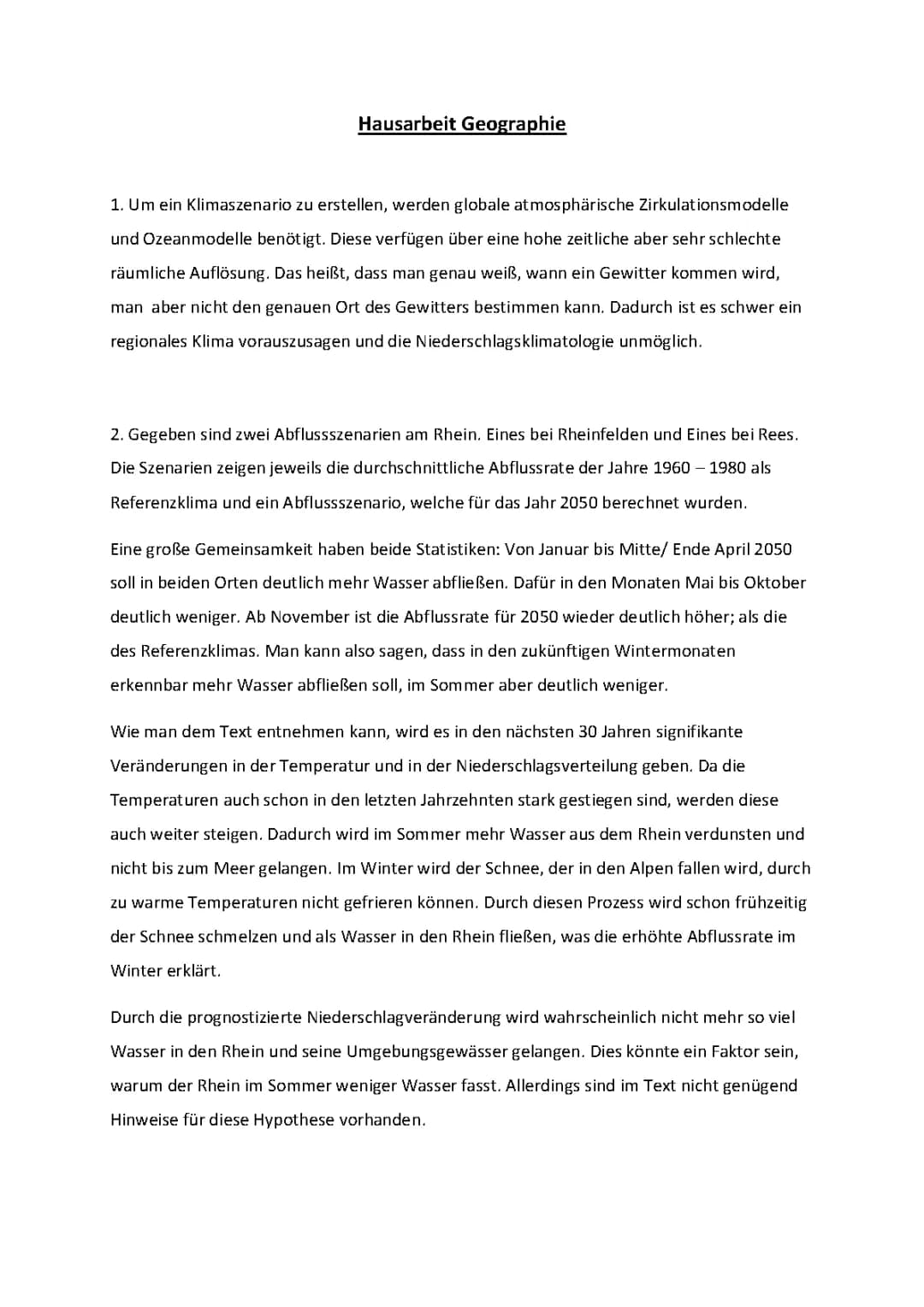 Wird der Rhein austrocknen? Klimaszenarien am Rhein einfach erklärt