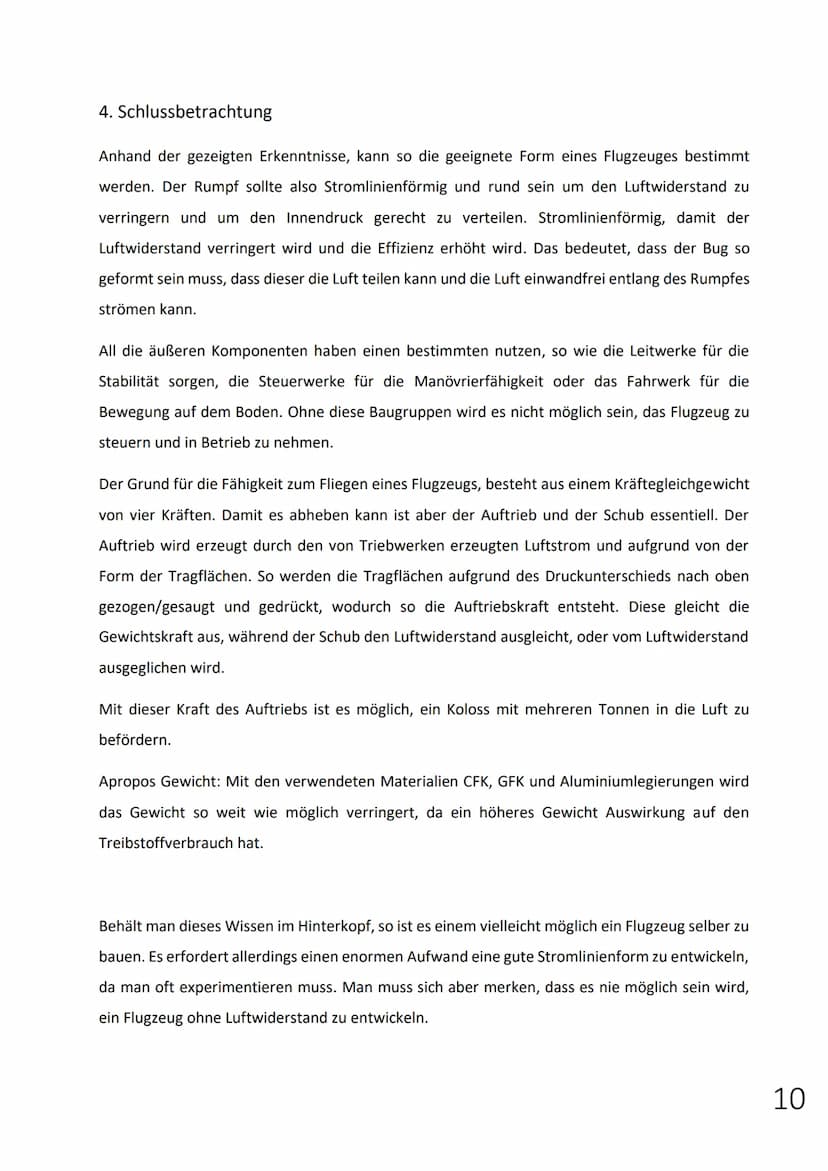 Fach: Physik
Aerodynamik eines Flugzeuges:
Wie musst ein Flugzeug geformt sein?
Eingereicht von.
Klasse 10a
Schuljahr: 2019/2020
Abgabetermi