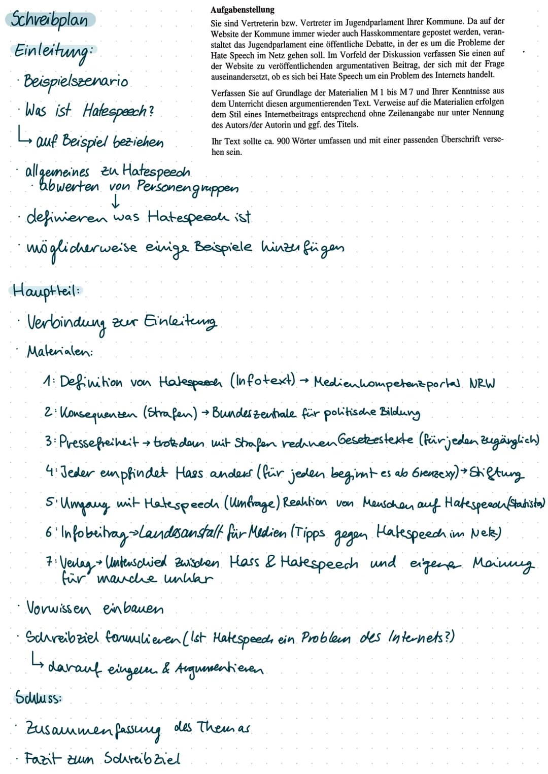 Deutsch (Grundkurs) - Übungsaufgabe 1
Materialgestütztes Verfassen argumentierender Texte
Aufgabenstellung
Sie sind Vertreterin bzw. Vertret