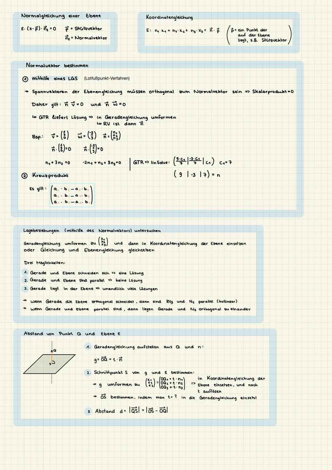 Ortsvektor
P ist ein Punkt im Raum mit den Koordinaten (P₁1P2/P3).
Dann ist OP (oder ) = (A) der Ortsvektor zu P
Länge/Betrag eines Ortsvekt