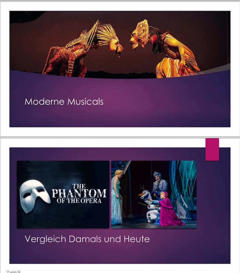 Musical
Gliederung
Was ist ein Musical?
▸ Entstehungsgeschichte
▸ Startpunkt Broadway
▸ Das erste Musical (Show Boat)
▸ Moderne Musicals ann
