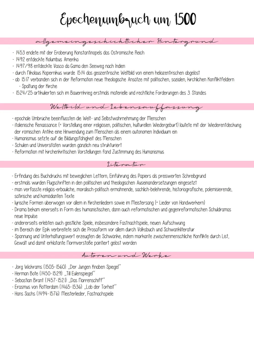 Mittelalter (750-1500)
allgemeingeschichtlicher Hintergrund
- frühes Mittelalter war geprägt von der Christianisieerung der germanischen Stä