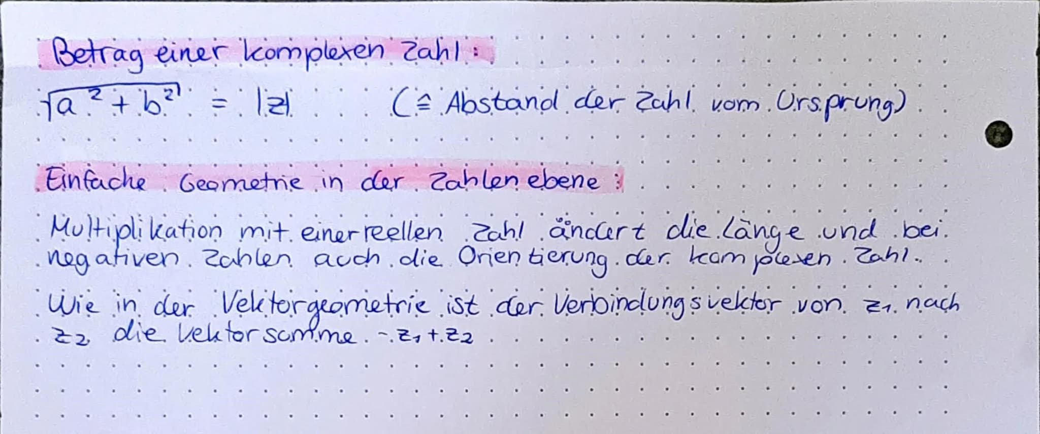Komplexe Zahlen
1² = = 11 ⇒ =√1
Reinquadratische Gleichung:
x² = -5 hat zwei Lösungen.
m
x² = 5 (1)
x² =
5. i ²
→ alle quadratische Gleichun