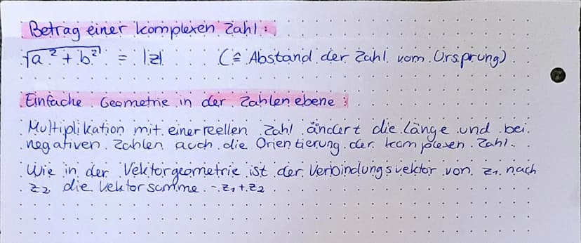 Komplexe Zahlen
1² = = 11 ⇒ =√1
Reinquadratische Gleichung:
x² = -5 hat zwei Lösungen.
m
x² = 5 (1)
x² =
5. i ²
→ alle quadratische Gleichun