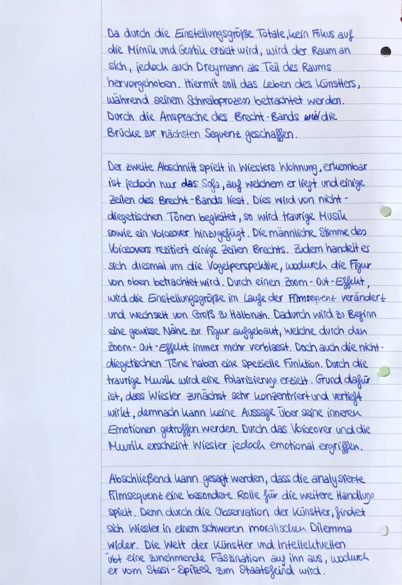 Szenenanalyse:
Der Film, Das Leben der Anderen", von Florian Henckel
von Donnersmark thematisiert das Leben der Künstler in
der DDR, welchen