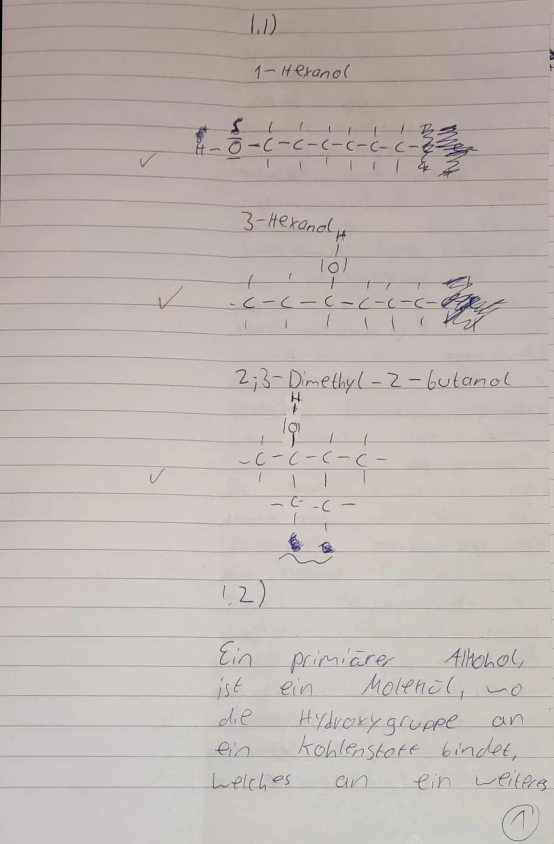 Kurs:
Fachlehree
EE
Klausur Chemie
Nam
02.12.2021
Material 1:
Im Online-Lexikon WIKIPEDIA kann man nachlesen: ,,1-Hexanol ist eine klare, fa