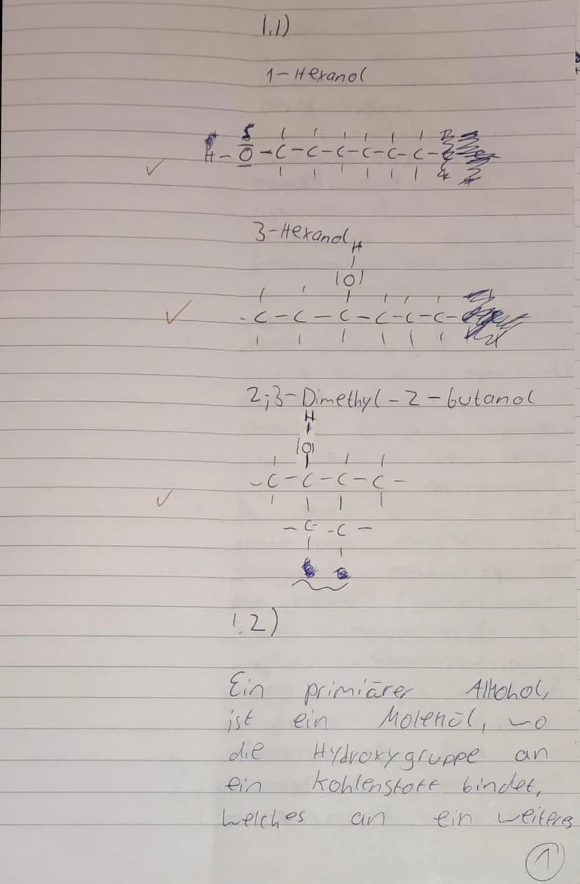 Kurs:
Fachlehree
EE
Klausur Chemie
Nam
02.12.2021
Material 1:
Im Online-Lexikon WIKIPEDIA kann man nachlesen: ,,1-Hexanol ist eine klare, fa