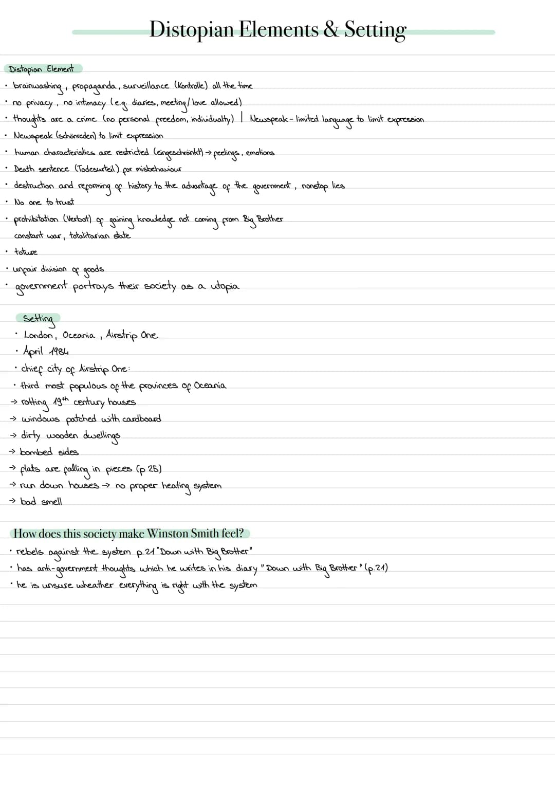 The proles' way of life
proles → proletariat → arbeiterschicht
special literature for proles.
.
The proles (Chapter 7)
p.81.... The party cl