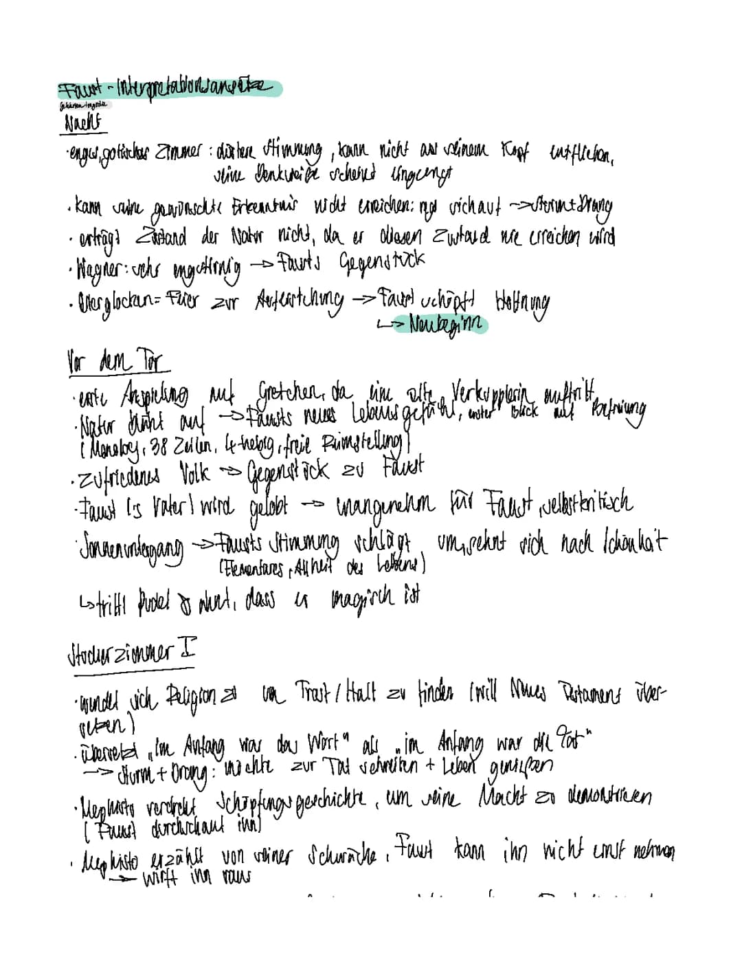 Faust- Interpretationsansätze