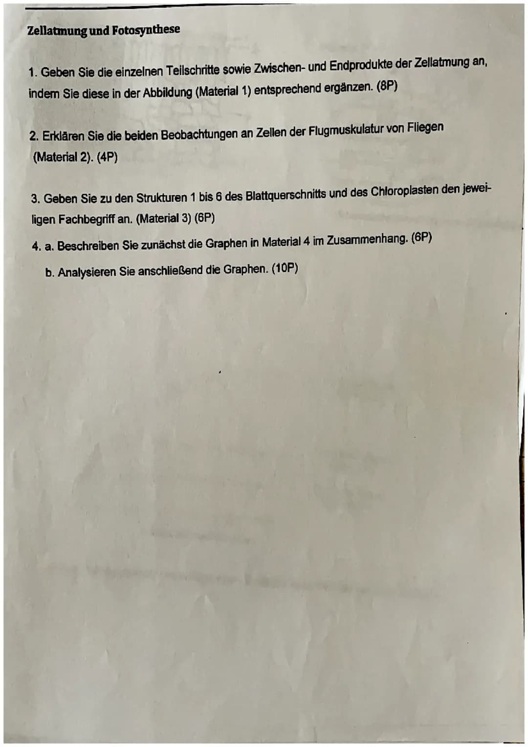 Bio Klausur 