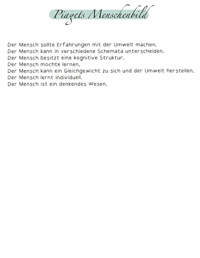 Kognitive Entwicklung nach Jean Piaget Fachbegriffe: Kognitive Entwicklung nach Jean Piaget
Egozentrismus:
Das Kind kann sich nicht in ander