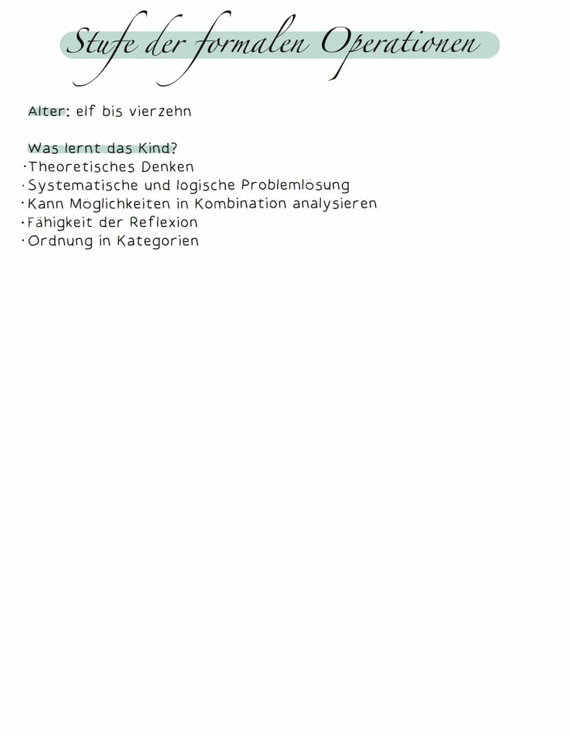 Kognitive Entwicklung nach Jean Piaget Fachbegriffe: Kognitive Entwicklung nach Jean Piaget
Egozentrismus:
Das Kind kann sich nicht in ander