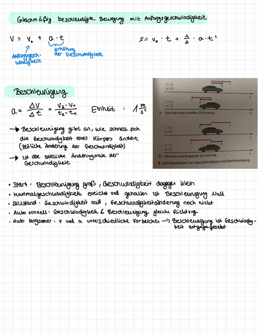 PHYSIK KLAUSUR
Darstellung von Bewegungen in Diagrammen
+-s-Diagramm zeit-Ct-'
-Diagramm
Anstieg des Graphen bedeutet Entfernung vom Ausgang
