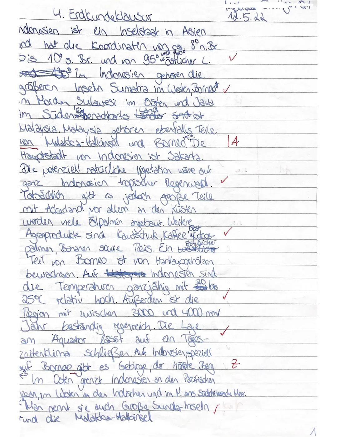 Klausur IV/Q1
Kurs: Geo-GK 82 (Sm)
ne: Fi
Name:
Datum: 12.05.2022
Thema
Nachhaltige Bewirtschaftung tropischer Regenwälder -
Das Beispiel de