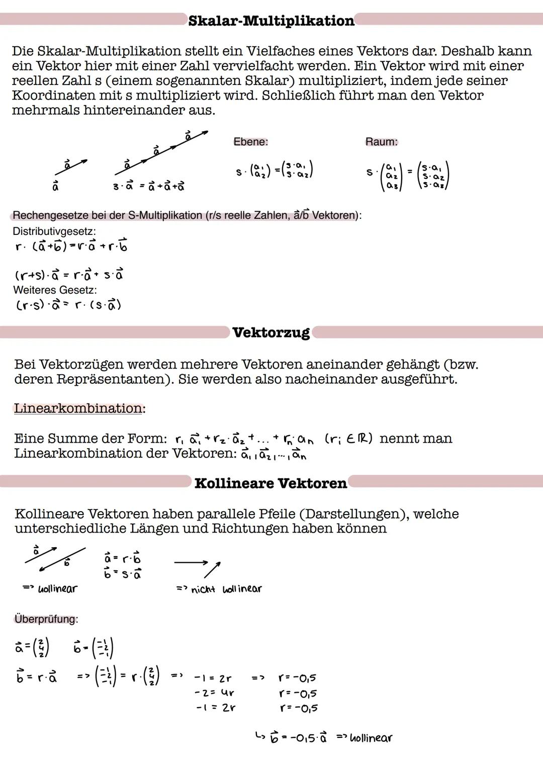 # Vektoren

Begriff: Ein Vektor ist früher als Verschiebungspfeil bezeichnet worden.
Damit ein Vektor klar definiert ist, braucht er eine fe