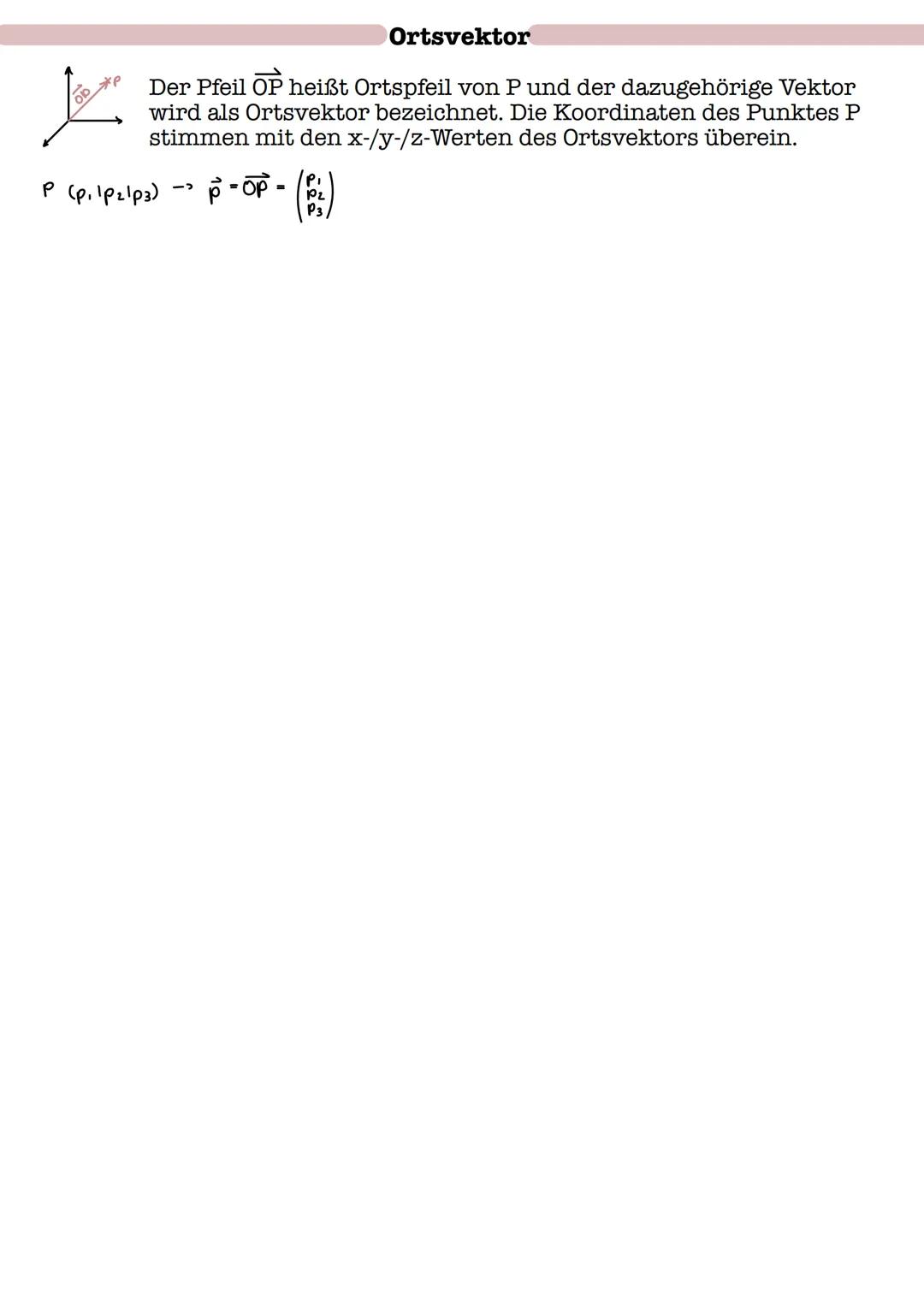 # Vektoren

Begriff: Ein Vektor ist früher als Verschiebungspfeil bezeichnet worden.
Damit ein Vektor klar definiert ist, braucht er eine fe