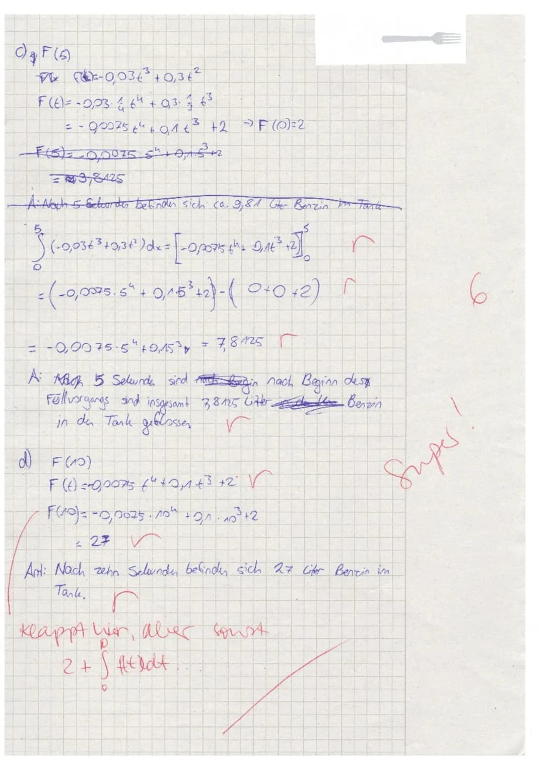 TEIL A: Ohne Hilfsmittel
Aufgabe 1:
Bilde die erste Ableitung der Funktion f.
a) f(x) = (6x + 7)³
b) f(x) = (3x + 2). √5x
Aufgabe 2:
Berechn