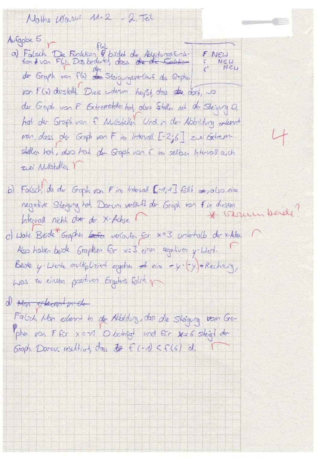 TEIL A: Ohne Hilfsmittel
Aufgabe 1:
Bilde die erste Ableitung der Funktion f.
a) f(x) = (6x + 7)³
b) f(x) = (3x + 2). √5x
Aufgabe 2:
Berechn