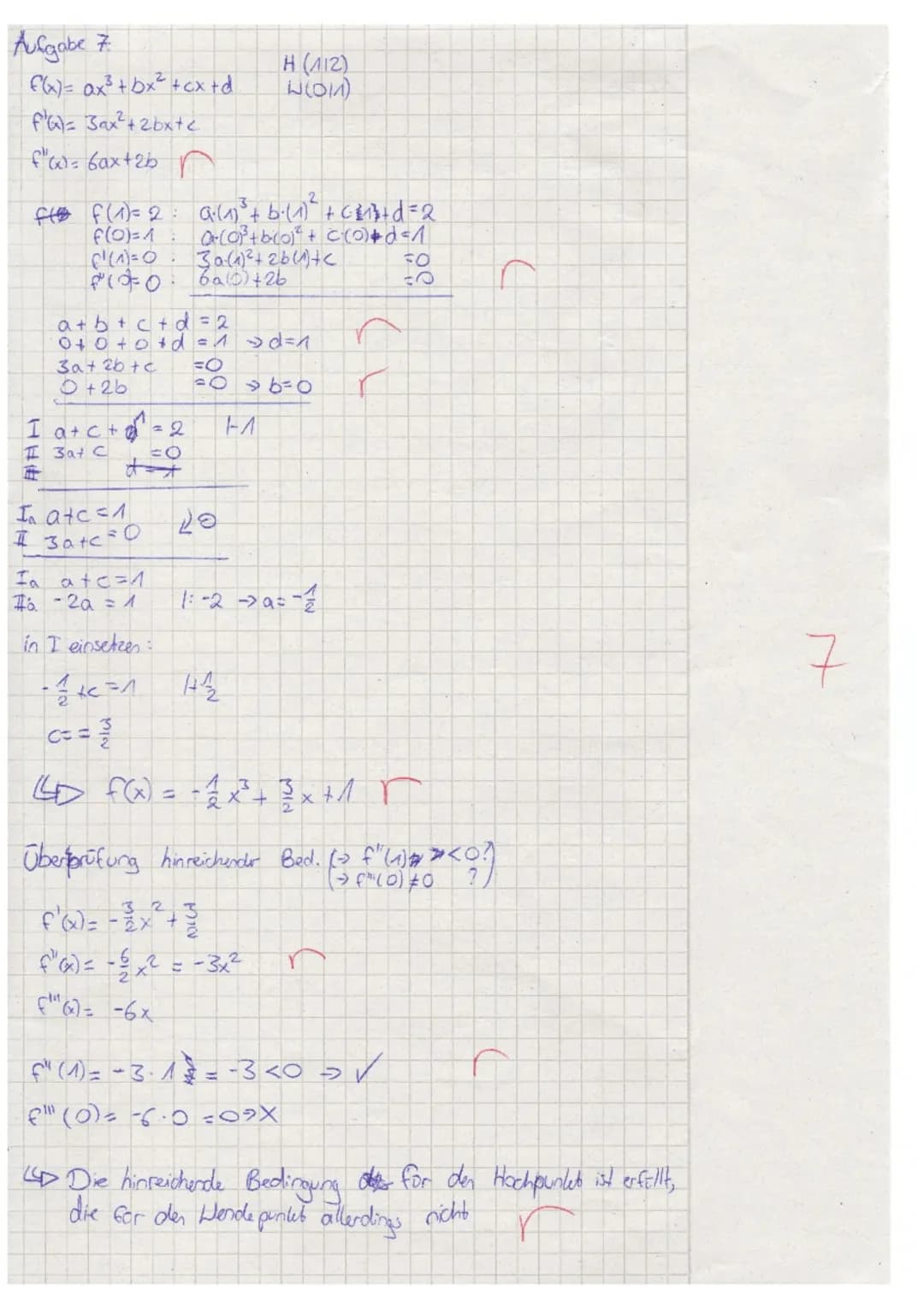 TEIL A: Ohne Hilfsmittel
Aufgabe 1:
Bilde die erste Ableitung der Funktion f.
a) f(x) = (6x + 7)³
b) f(x) = (3x + 2). √5x
Aufgabe 2:
Berechn
