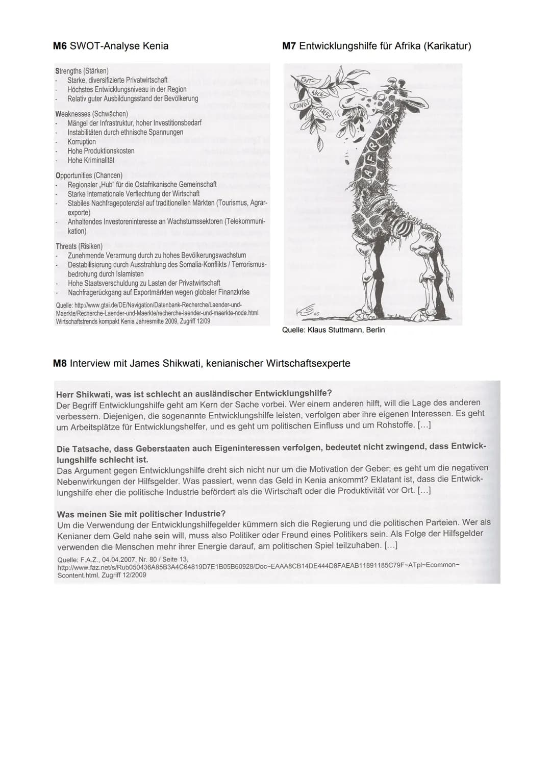 Aufgaben:
1.
2.
3.
Materialien:
(2011)
Entwicklungsunterschiede in der Un-,,Einen Welt" - Das Beispiel Kenia
siehe Anlagen
Diercke Weltatlas